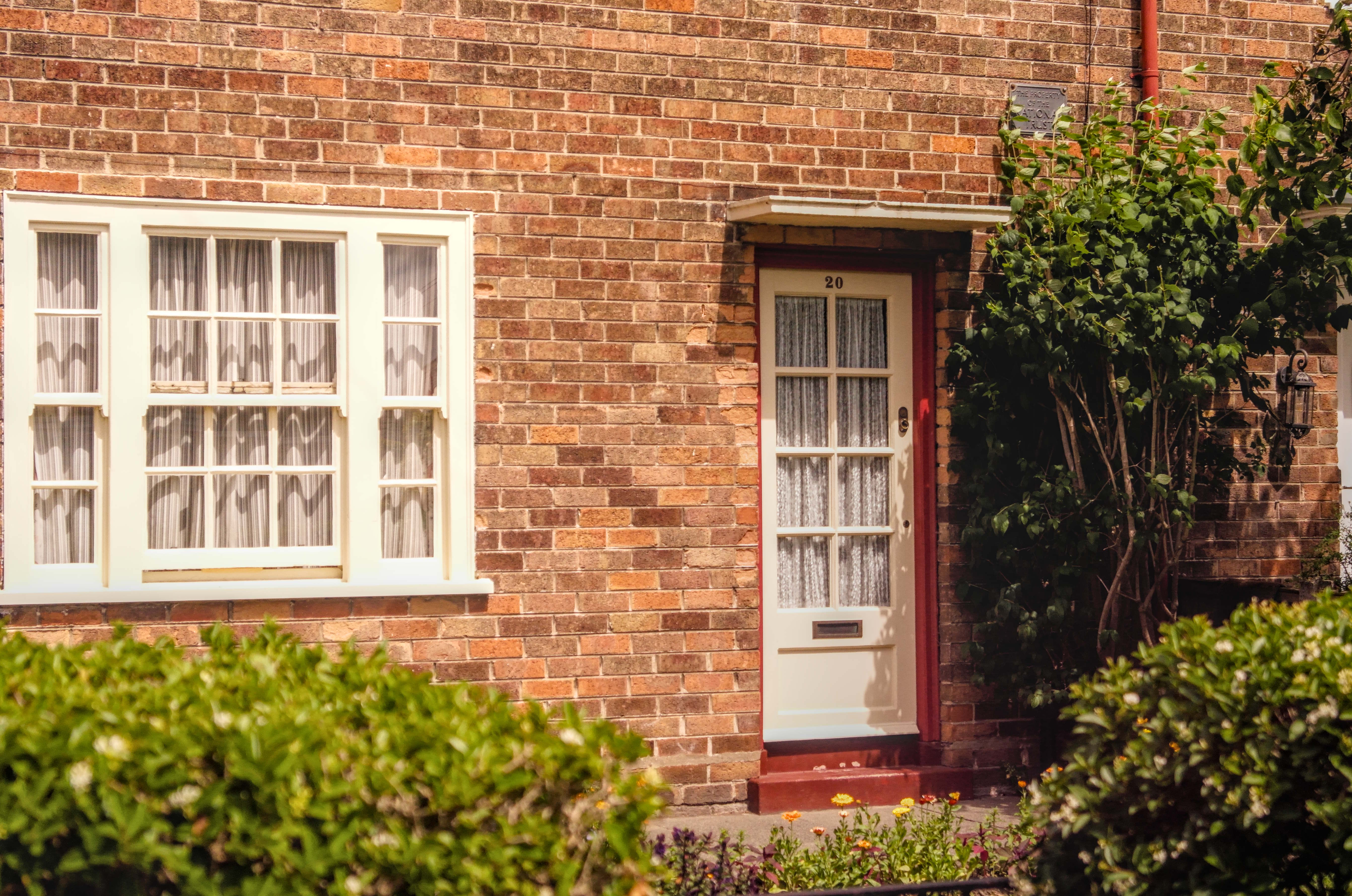 The front-door of 20 Forthlin Road, Allerton, Liverpool - Childhood home of Sir Paul McCartney of the Beatles.